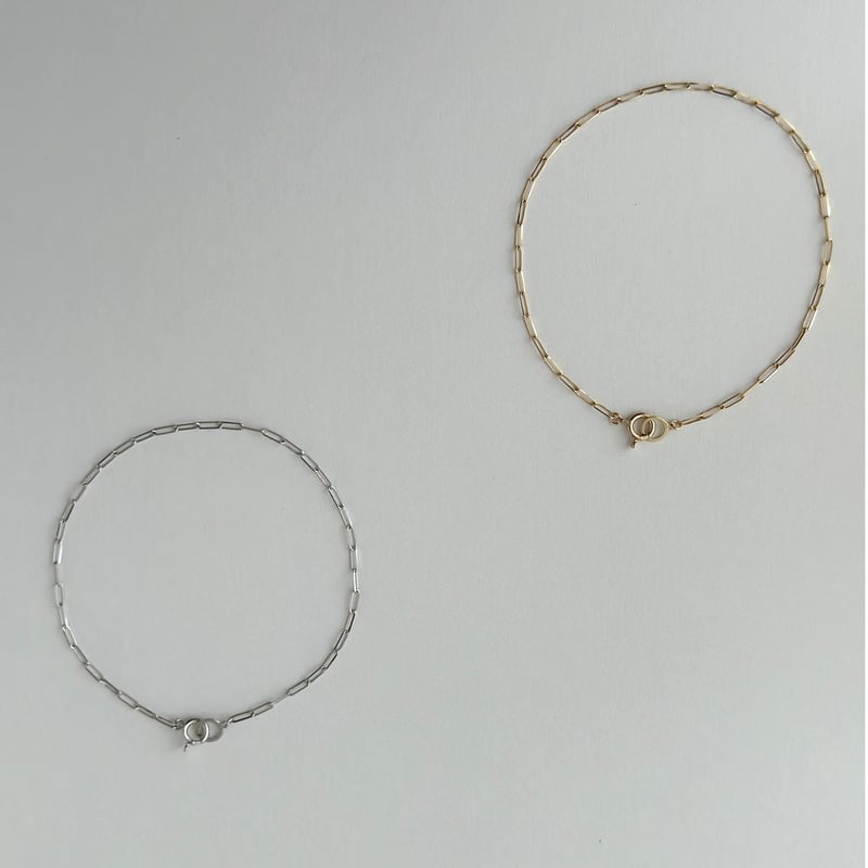 ルーチェリンクブレスレット(細)/YG/K10 | peau_jewelry