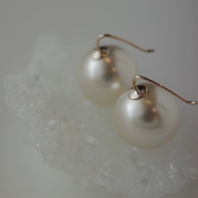 パールピアス/K10 | peau_jewelry