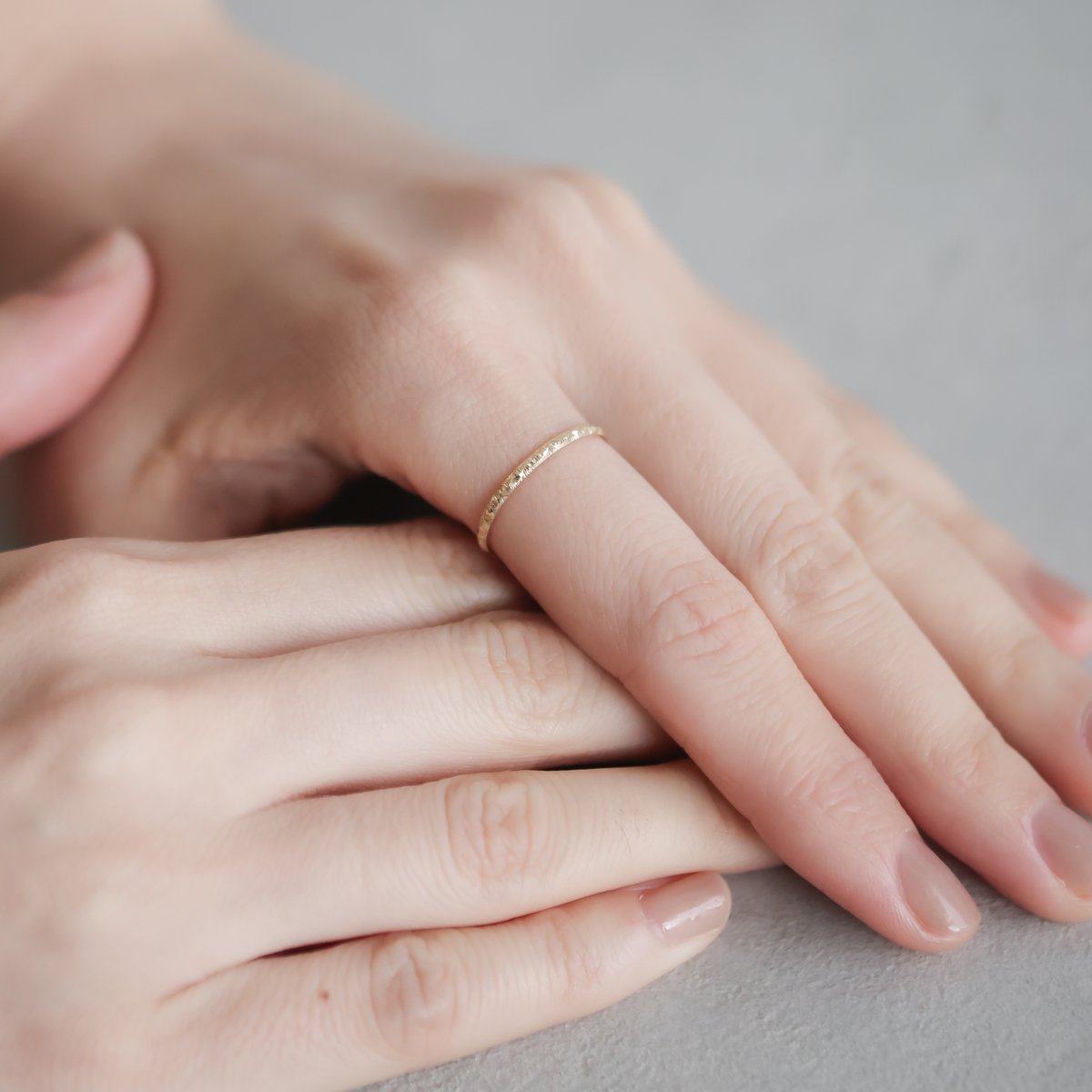 値下げ中【紫陽花】Ajisai ring/K10YG #9 試着のみ 紫陽花】Ajisai ring/K10YG #9 試着のみ