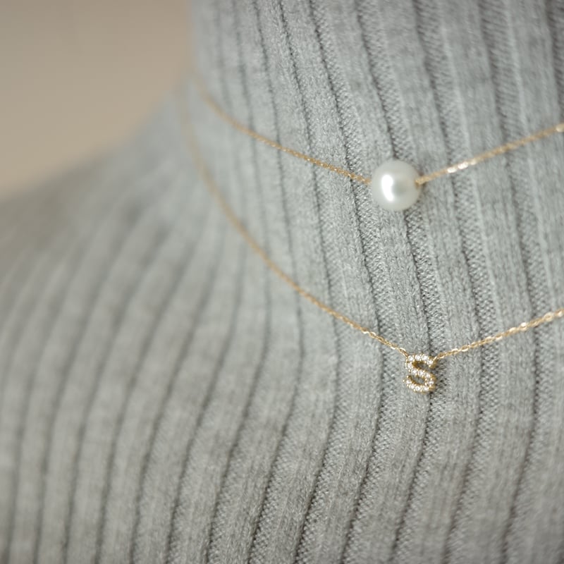 淡水パールネックレス/K18/ラディアントチェーン | peau_jewelry