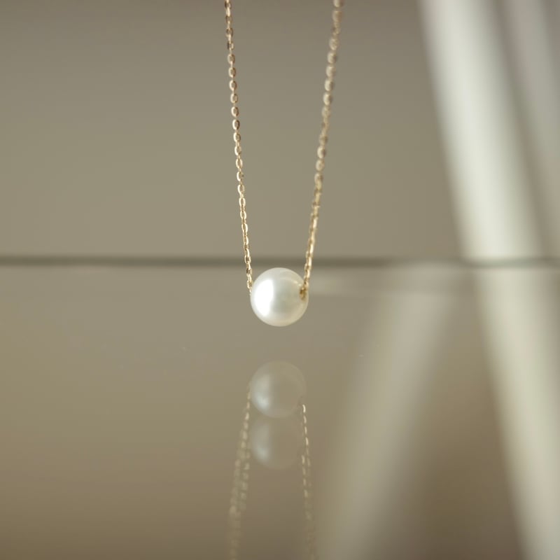 淡水パールネックレス/K18/ラディアントチェーン | peau_jewelry