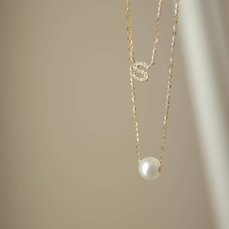 d*2様 K18 淡水パール　パールネックレス 淡水パールネックレス/K18/ラディアントチェーン | peau_jewelry