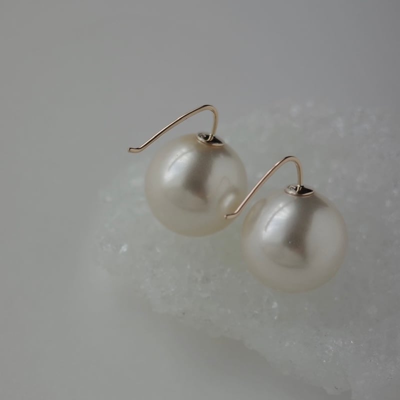 peau jewelry＊パールピアス K18 イエローゴールド peau jewelry＊パールピアス K18 イエローゴールド リニューアル