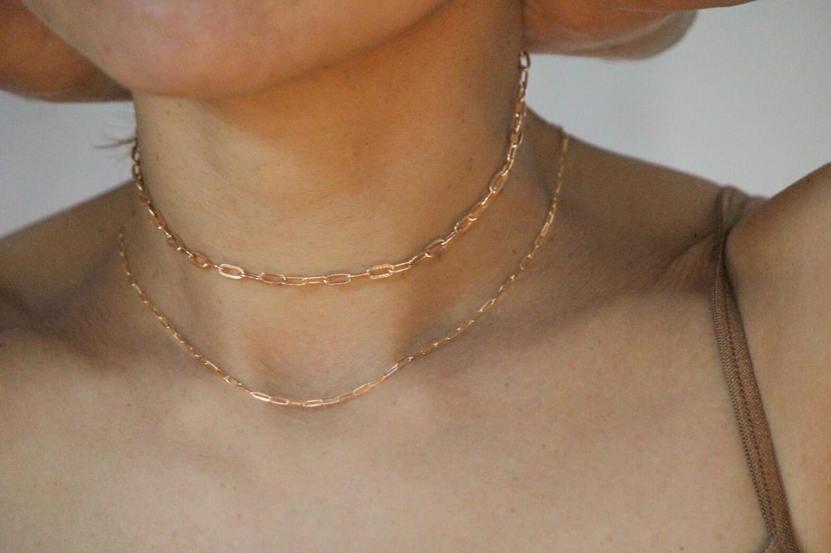 【peau jewelry】アリアチェーンネックレス(太)/イエローゴールド アリアチェーンネックレス(太)/イエローゴールド/K10 | peau_jewelry