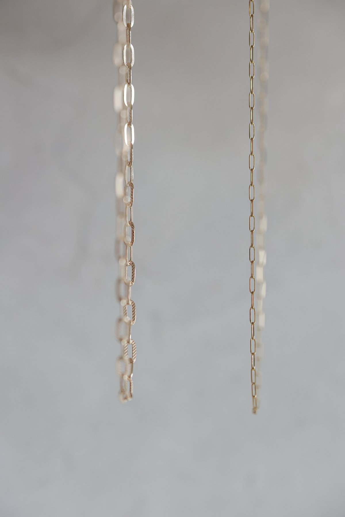 ルーチェリンクネックレス(細)/イエローゴールド/K10 | peau_jewelry