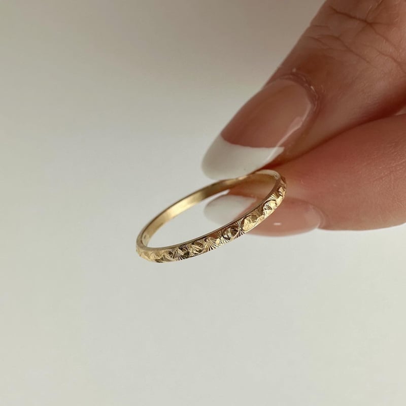 値下げ中【紫陽花】Ajisai ring/K10YG #9 試着のみ 値下げ中【紫陽花】Ajisai ring/K10YG #9 試着のみ