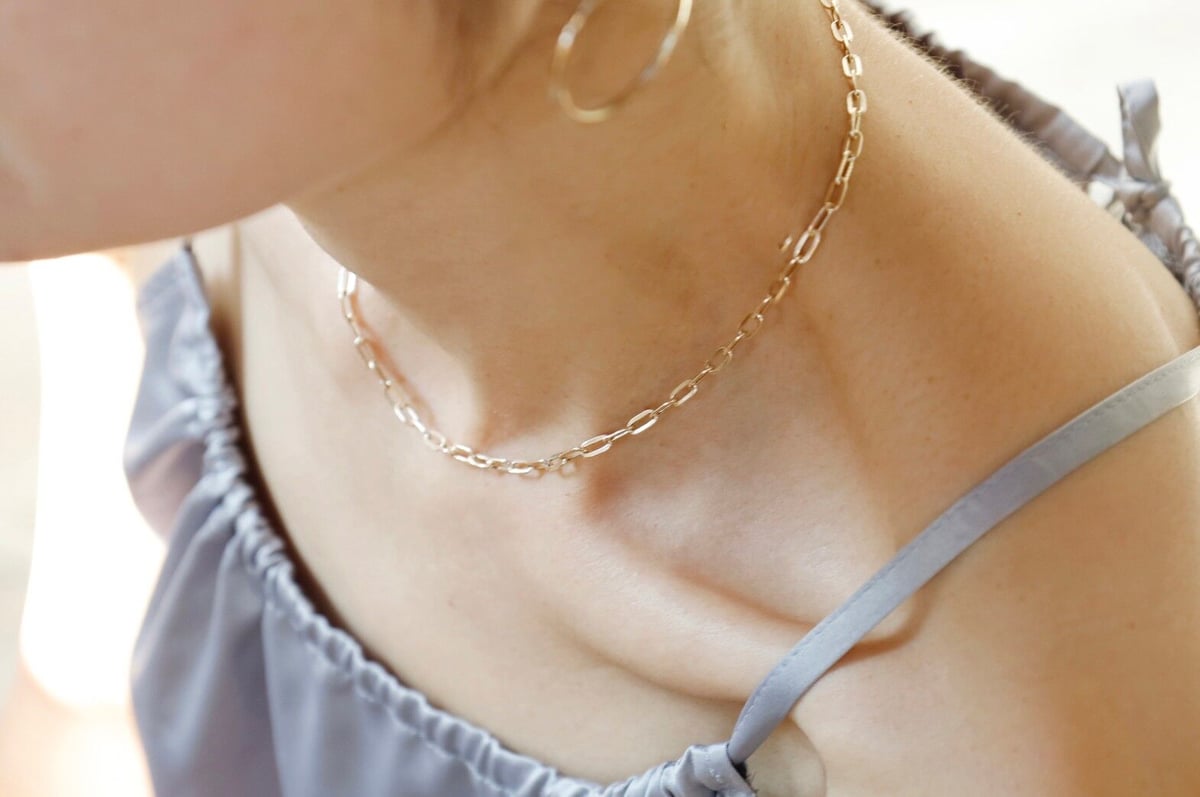 【peau jewelry】アリアチェーンネックレス(太)/イエローゴールド アリアチェーンネックレス(太)/イエローゴールド/K10 | peau_jewelry