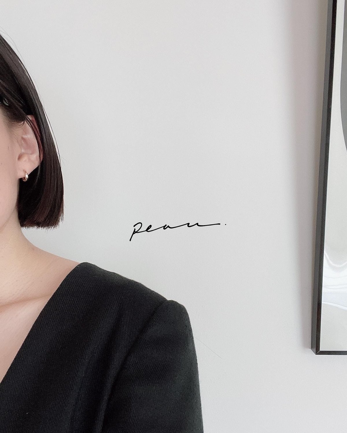 フープイヤリング/イエローゴールドK10K18 | peau_jewelry