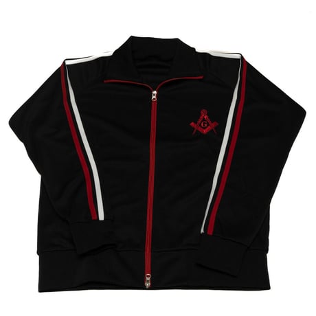 フリーメイソン　E2　ジャージ　WHITE＆REDライン / RED刺繍