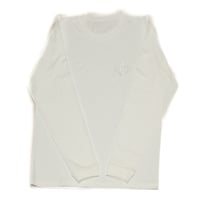 フリーメイソン　E2　ロングTシャツ　WHITE　白刺繍