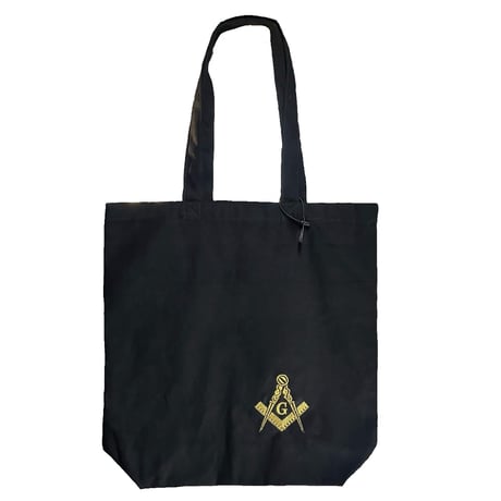 フリーメーソン　E2　トートバッグ　BLACK　金刺繡