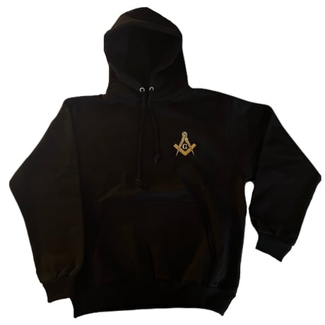 フリーメイソン　E2　かぶり パーカー　15oz　金刺繍