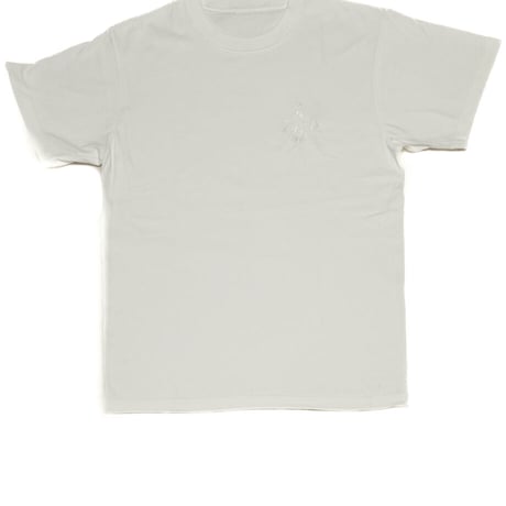 フリーメイソン　E2　Tシャツ　WHITE　白刺繍