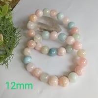 天然石ブレスレット　ミルキーベリル　12mm