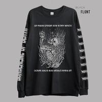 ロングスリーブTシャツ"THE SKULL PRAYS AND DIES AGAIN"