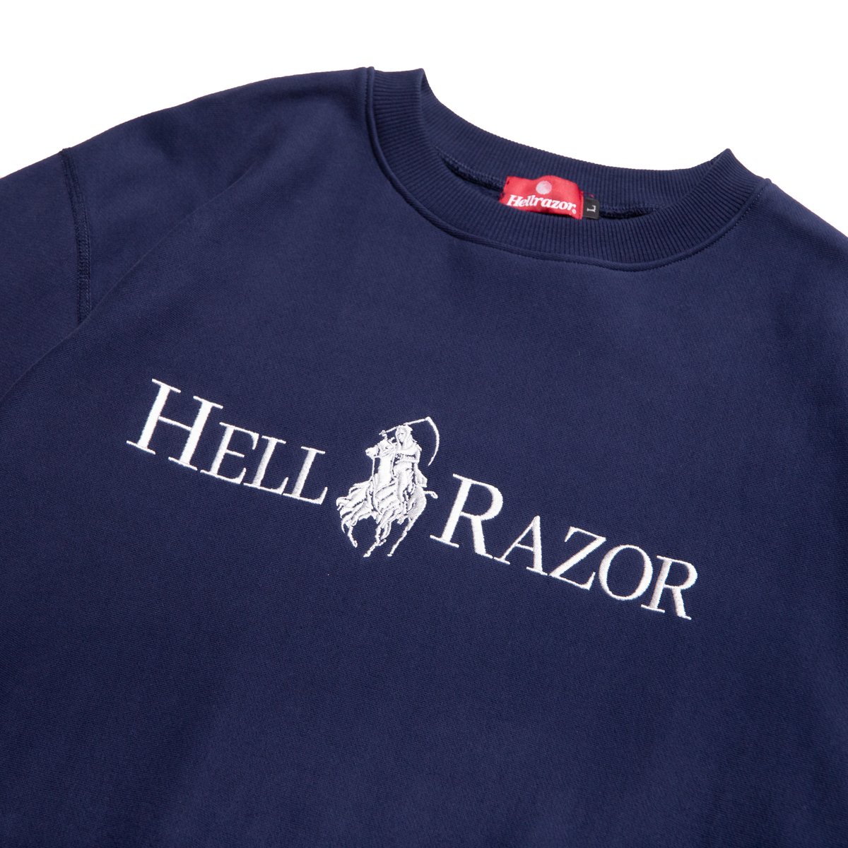 HELLRAZOR HELLREAPER CREWSWEAT NAVY | FLAME STORE
