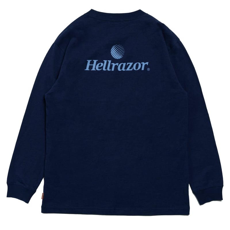 HELLRAZOR TRADEMARK LOGO L/S SHIRT NAVY BLUE |