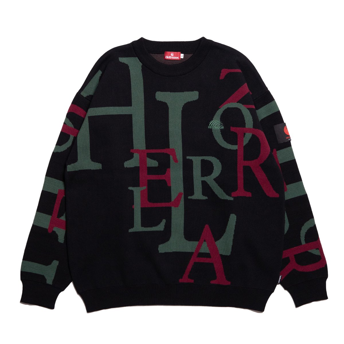 HELLRAZOR CAPITAL CREWNECK BLACK | FLAME STORE