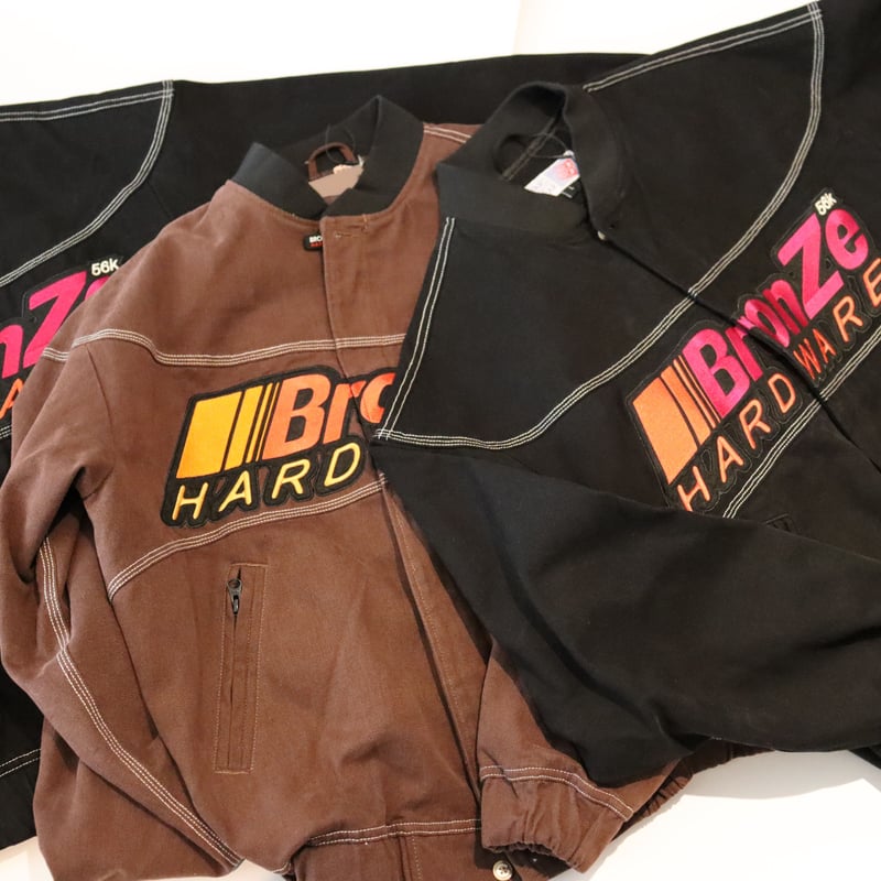 BRONZE56K PITCREW BOMBER JACKET BLACK | FLAME S BRONZE56K PITCREW BOMBER JACKET BLACK | FLAME S