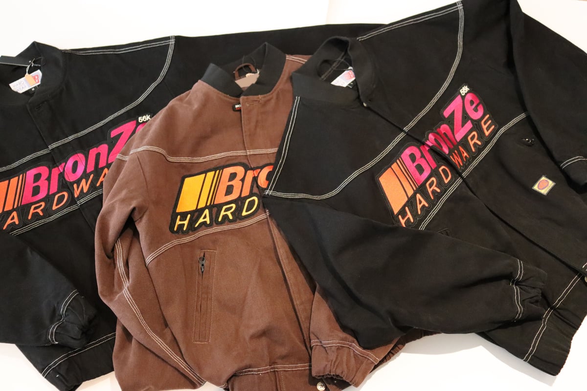BRONZE56K PITCREW BOMBER JACKET BLACK | FLAME S