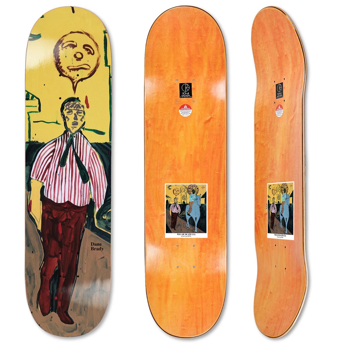 POLAR SKATE CO. DANE BRADY MIDNIGHT STROLL DECK