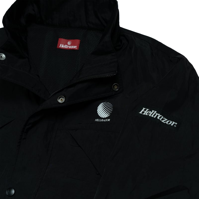 HELLRAZOR ARTISAN NYLON JACKET BLACK | FLAME STORE HELLRAZOR ARTISAN NYLON JACKET BLACK | FLAME STORE
