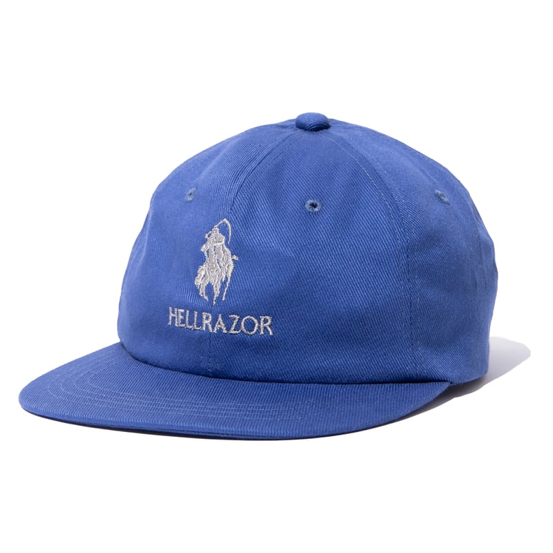 Hellrazor ネイビーキャップ HELLRAZOR TWINCLE LOGO 6PANEL CAP / BLUE (ヘルレイザー 6パネル