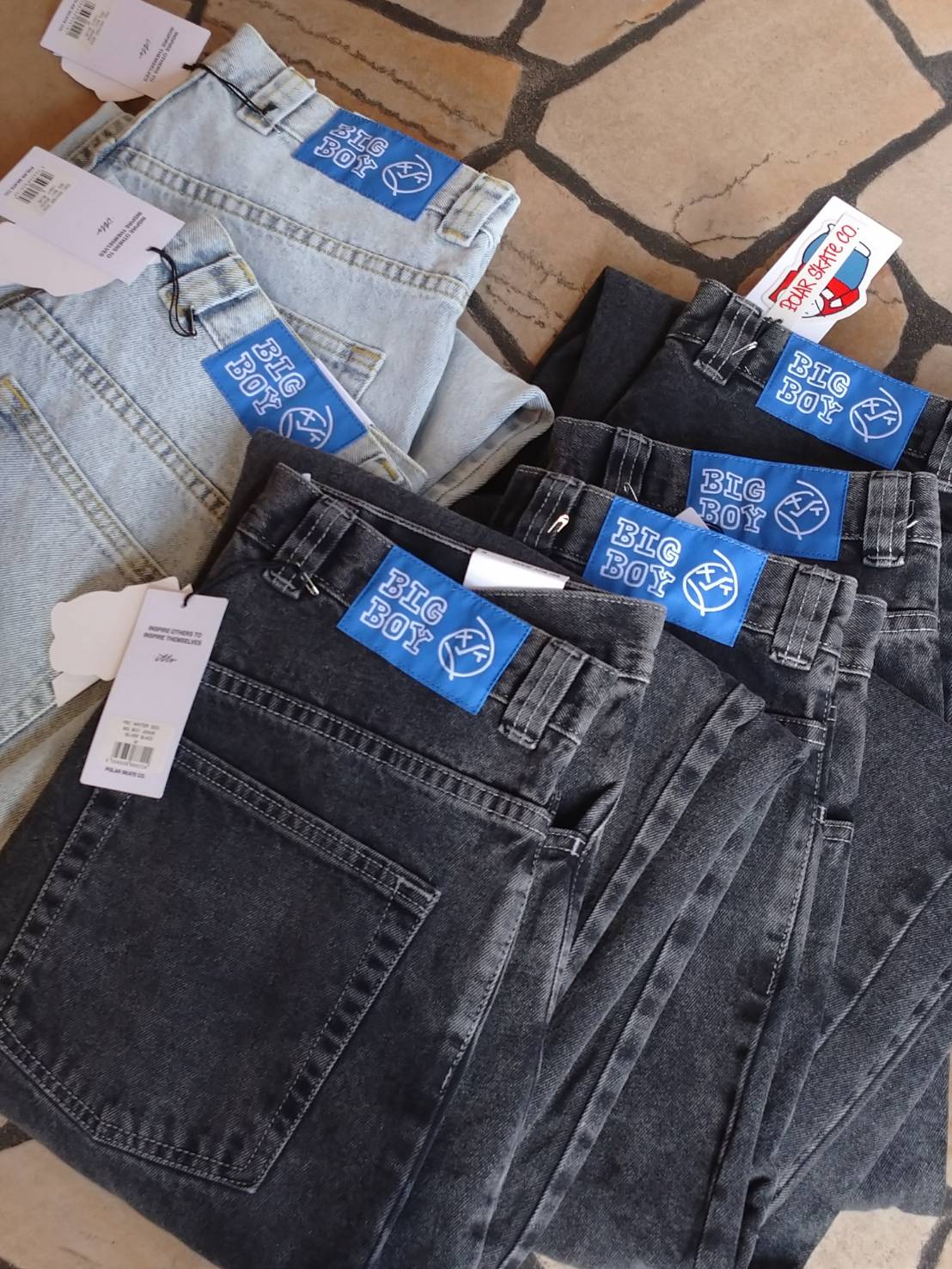 POLAR SKATE CO. BIG BOY JEANS SILVER BLACK | FL POLAR SKATE CO. BIG BOY JEANS SILVER BLACK | FL