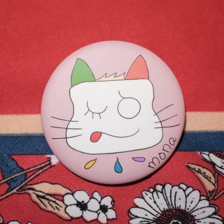 monyanマット缶バッチ(pink)