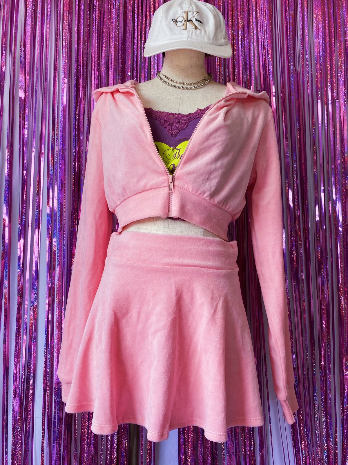 FARSCAPE 90-00s ベロア セットアップ XXL 当時物