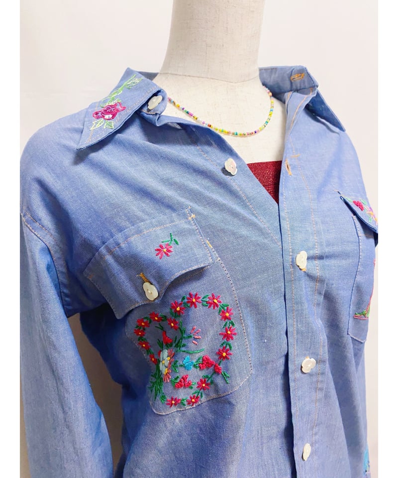 kapital 刺繍デザイン　ダンガリーシャツ kapital 刺繍デザイン ダンガリーシャツ