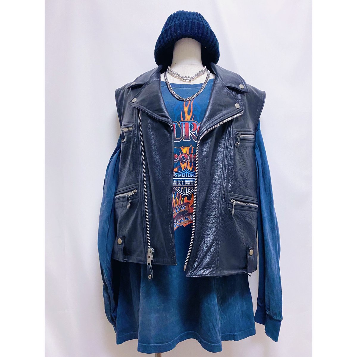 美品 WILSONS LEATHER レザーベスト ビッグサイズXXL ブラック レザーベスト 本革 メンズ バイカー Hotleathers サイドレース