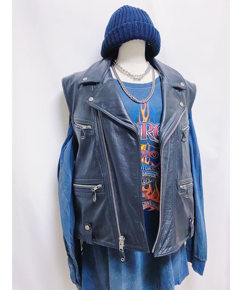 【レア】RALPHLAUREN ヴィンテージ　ライダースベスト レア】RALPHLAUREN ヴィンテージ ライダースベスト