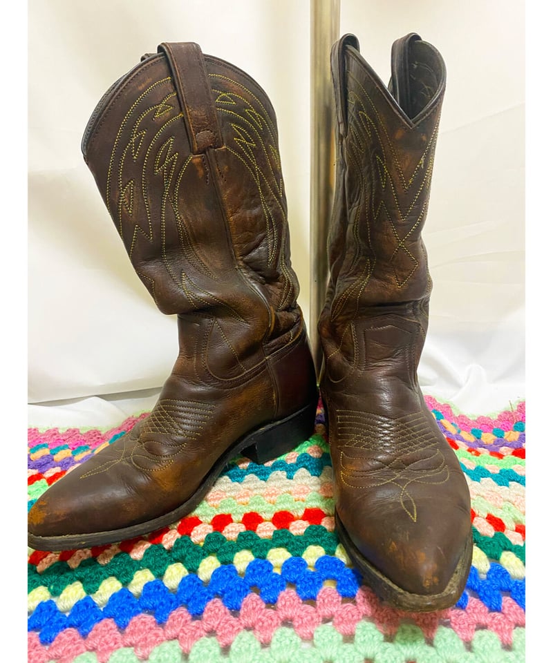 2200919 Vintage 90s FRYE Mexico ウエスタンブーツ BRN 7M 2200919 Vintage 90s FRYE Mexico ウエスタンブーツ BRN 7M