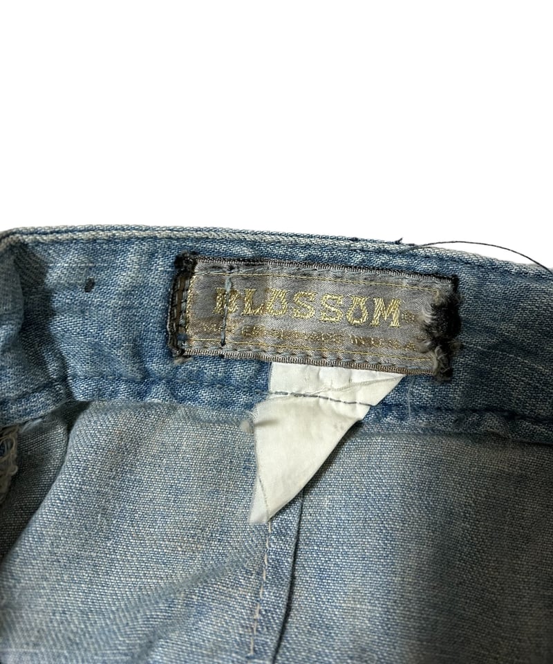 【SALE】70’S ジーンズ(アーモンドミルク デニム) 2405206 Vintage BLUSSUM USA 70s〜 アジャスター付きハイ