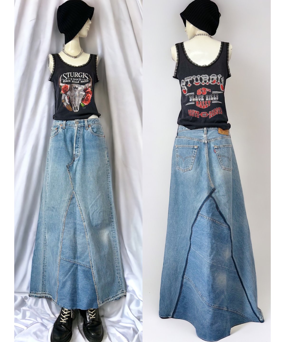 2406106 Vintage STURGIS 90s ヴィンテージレースリメイクタンク 2406106 Vintage STURGIS 90s ヴィンテージレースリメイクタンク