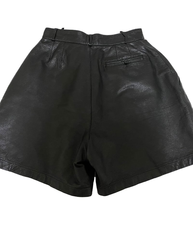 2200210 USED Hanaz ラムレザーハーフパンツ BLK 13 | ERA vin...