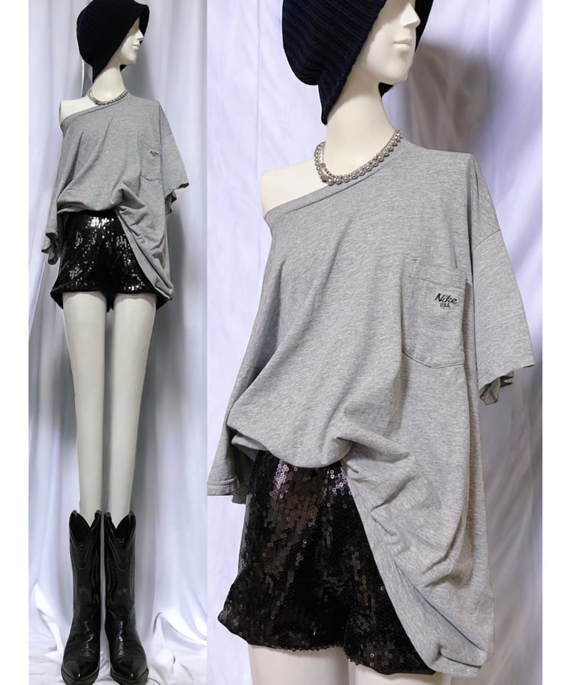 2406109 Vintage NIKE 90s USA ワンポイント刺繍ポケットTシャツ 2406109 Vintage NIKE 90s USA ワンポイント刺繍ポケットTシャツ
