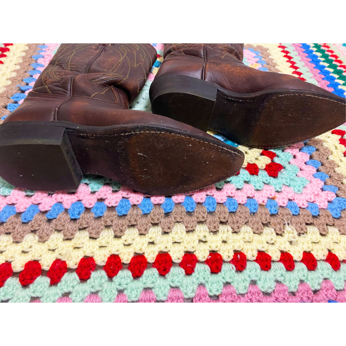 2200919 Vintage 90s FRYE Mexico ウエスタンブーツ BRN 7M 2200919 Vintage 90s FRYE Mexico ウエスタンブーツ BRN 7M