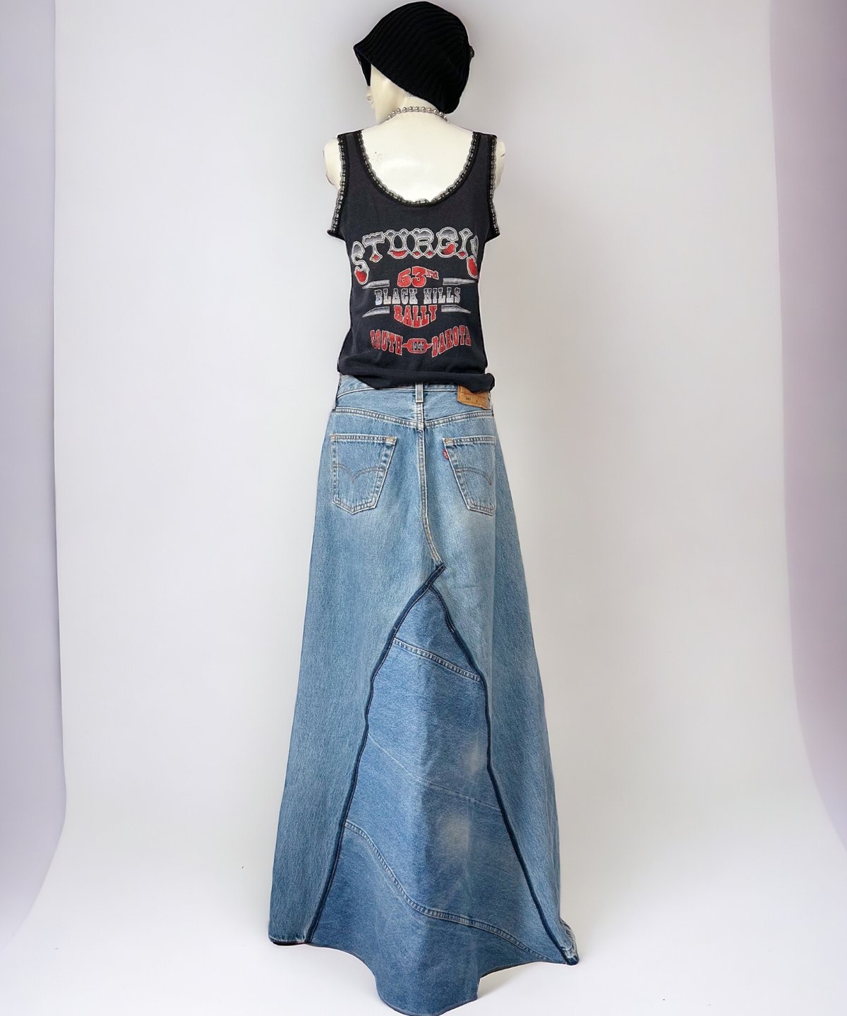 2406302 Vintage Levi's 501 USA 90s リメイクデニムロングスカ 2406302 Vintage Levi's 501 USA 90s リメイクデニムロングスカ