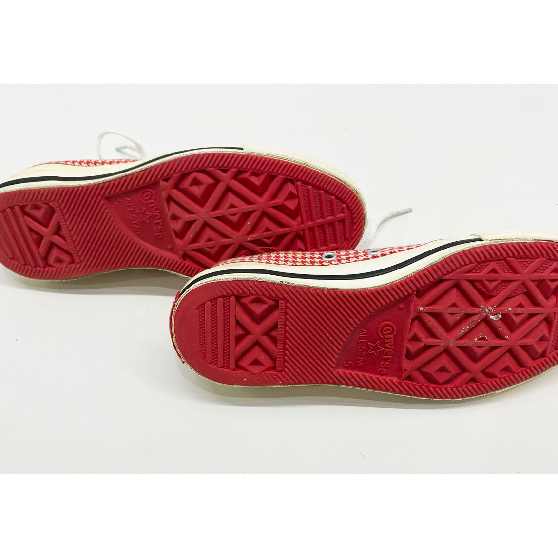 220095 USED CONVERSE 千鳥格子柄スニーカー LOW 24 5 | ERA
