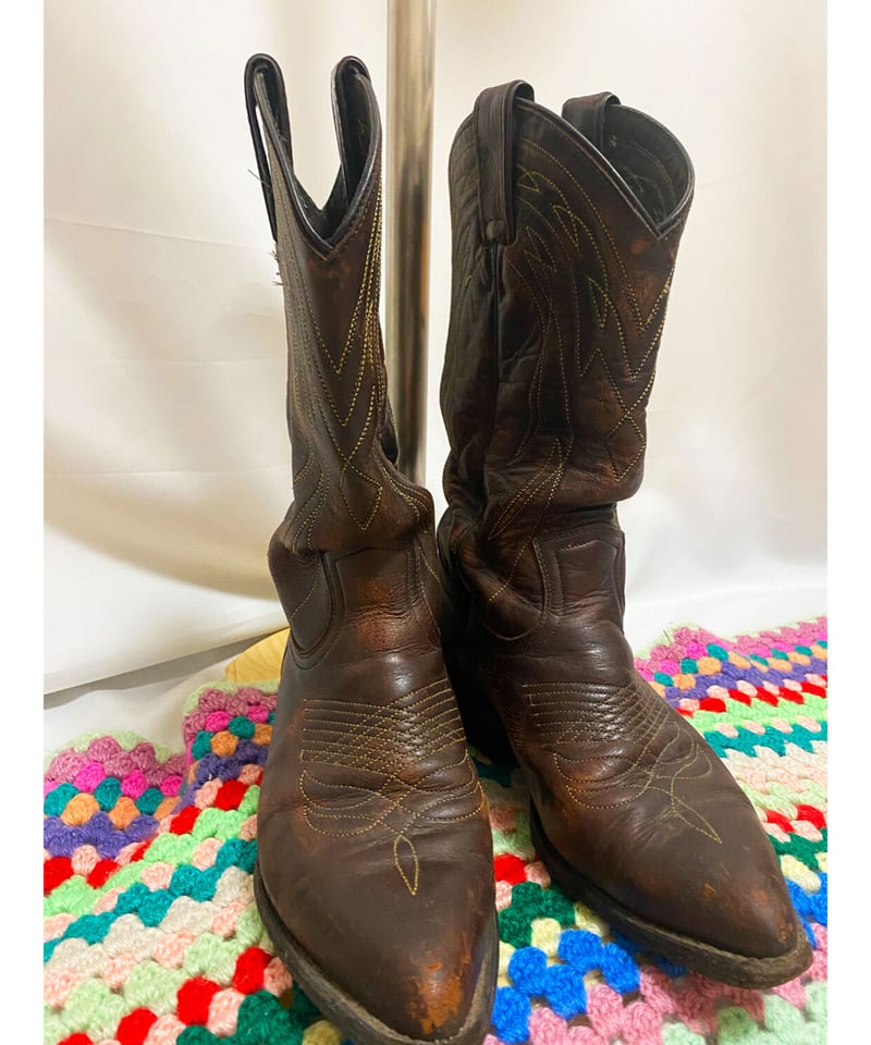 2200919 Vintage 90s FRYE Mexico ウエスタンブーツ BRN 7M 2200919 Vintage 90s FRYE Mexico ウエスタンブーツ BRN 7M