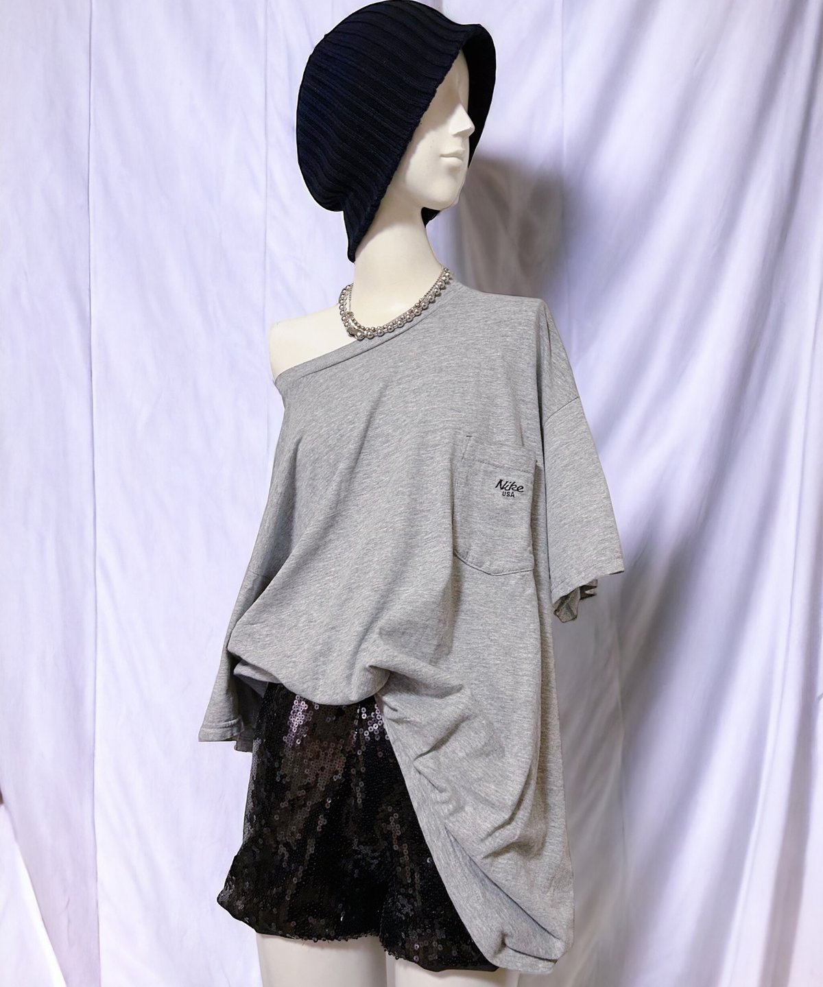 2406109 Vintage NIKE 90s USA ワンポイント刺繍ポケットTシャツ 2406109 Vintage NIKE 90s USA ワンポイント刺繍ポケットTシャツ