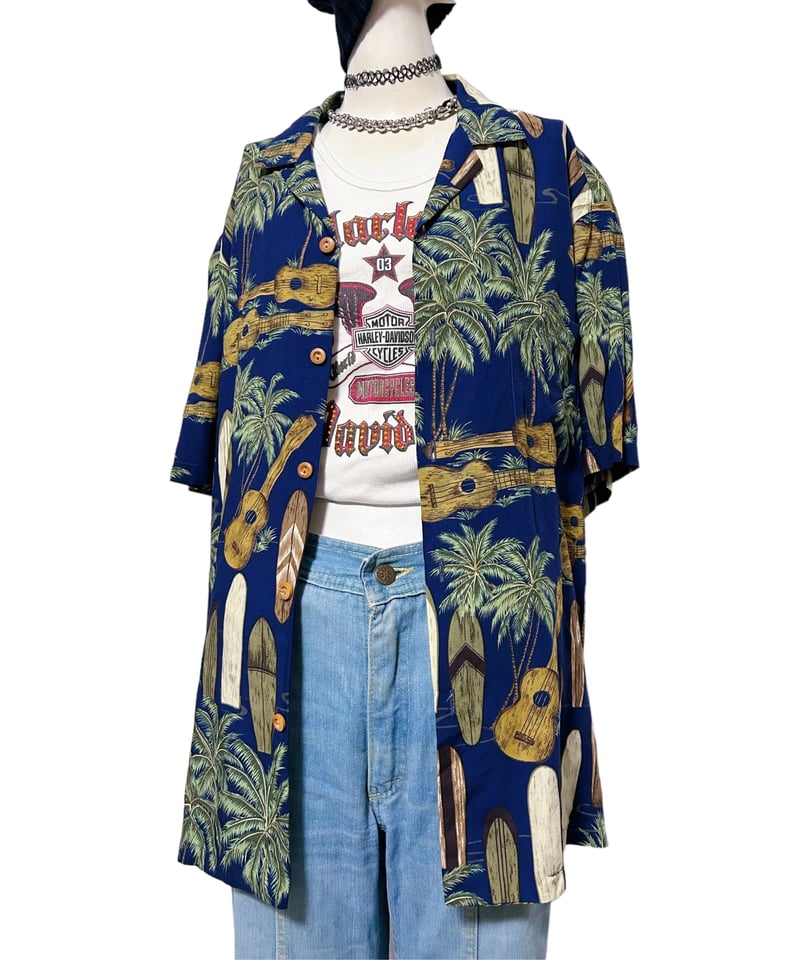 2407504 Vintage Diamond Head HAWAII 90s パームツリー×