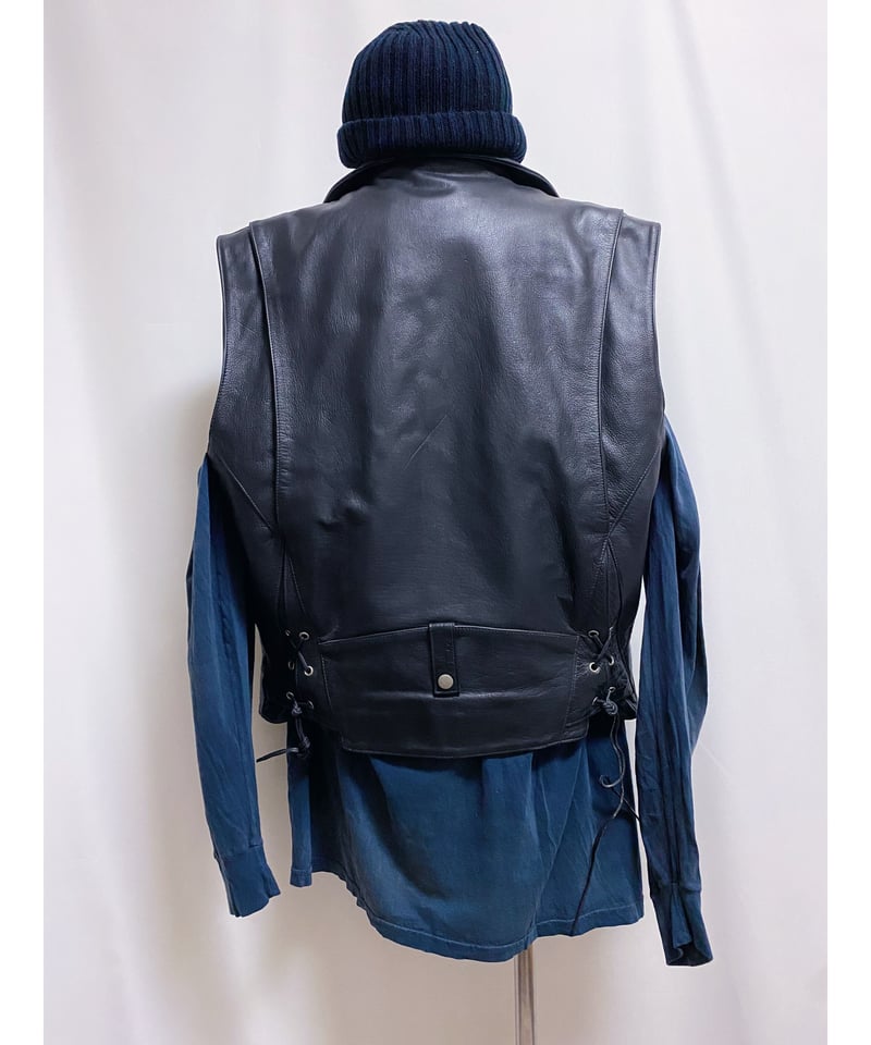 WILSONS ブラックレザーベスト Lサイズ WILSONS ブラックレザーベスト Lサイズ トップス