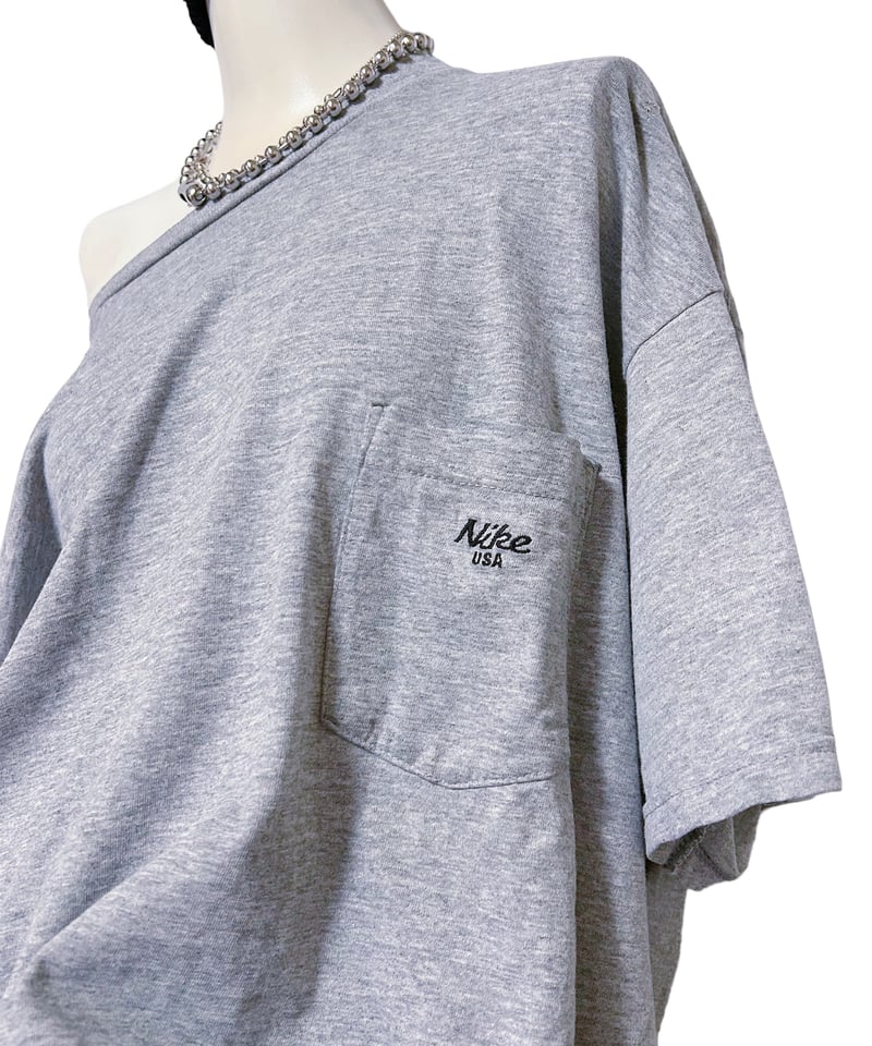 2406109 Vintage NIKE 90s USA ワンポイント刺繍ポケットTシャツ 2406109 Vintage NIKE 90s USA ワンポイント刺繍ポケットTシャツ
