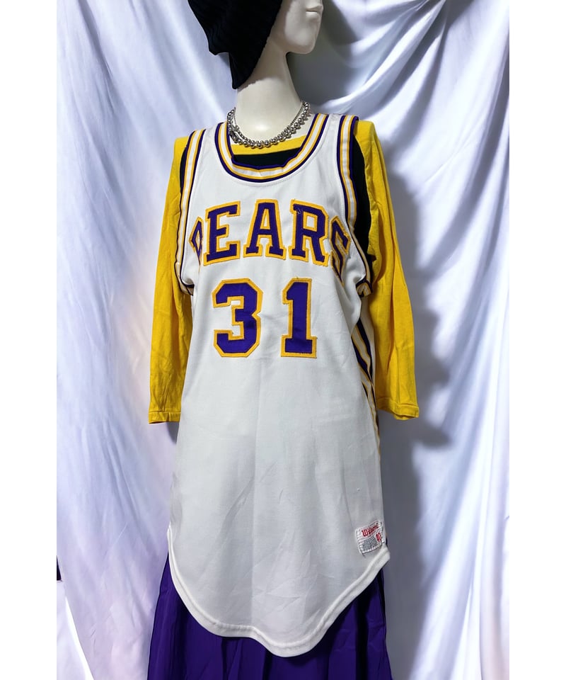 2403109 Vintage Wilson USA 70s BEARS バスケットボールユニ 2403109 Vintage Wilson USA 70s BEARS バスケットボールユニ