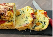 【レシピ動画】野菜たっぷり米粉のケークサレ