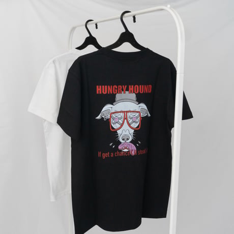 HUNGRY HOUND  Tシャツ アダルト BLACK