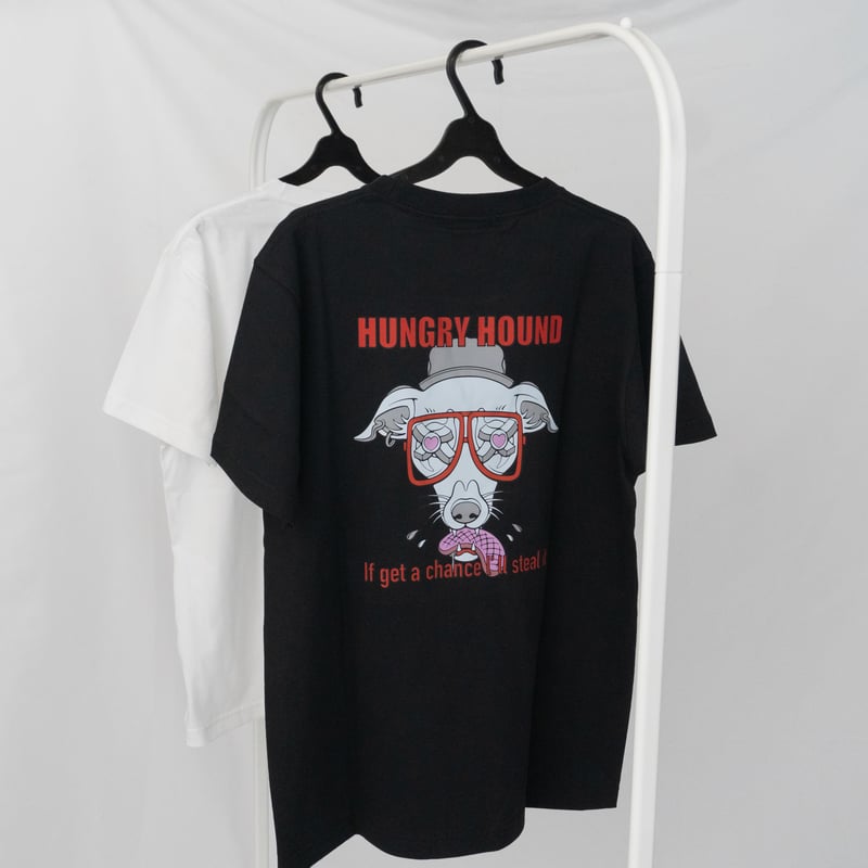 HUNGRY HOUND Tシャツ アダルト BLACK | hashicco